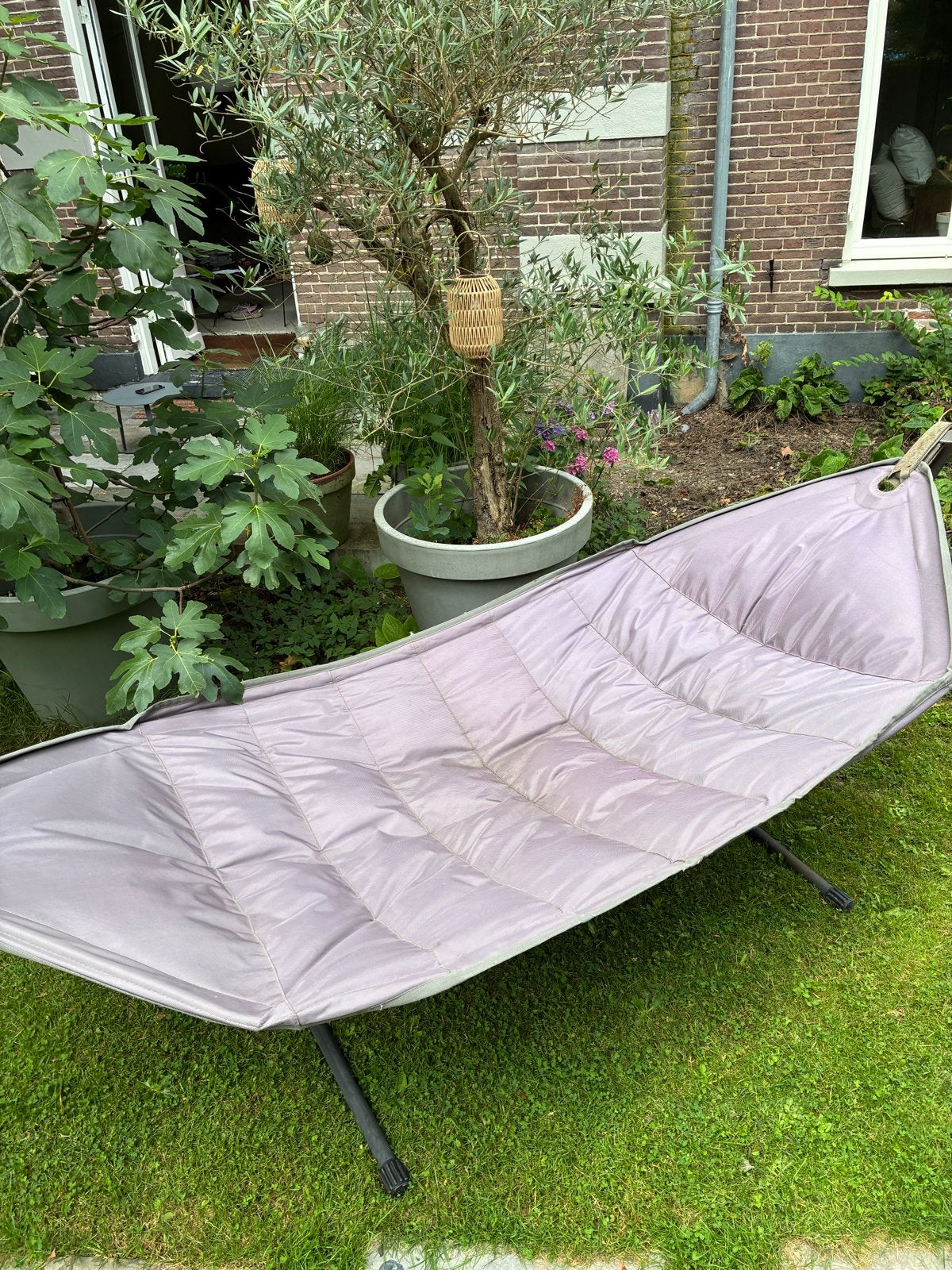 Fatboy hangmat met standaard - 2 persoons /Headdemock, Ophalen, Gebruikt, Meerpersoons, Met standaard