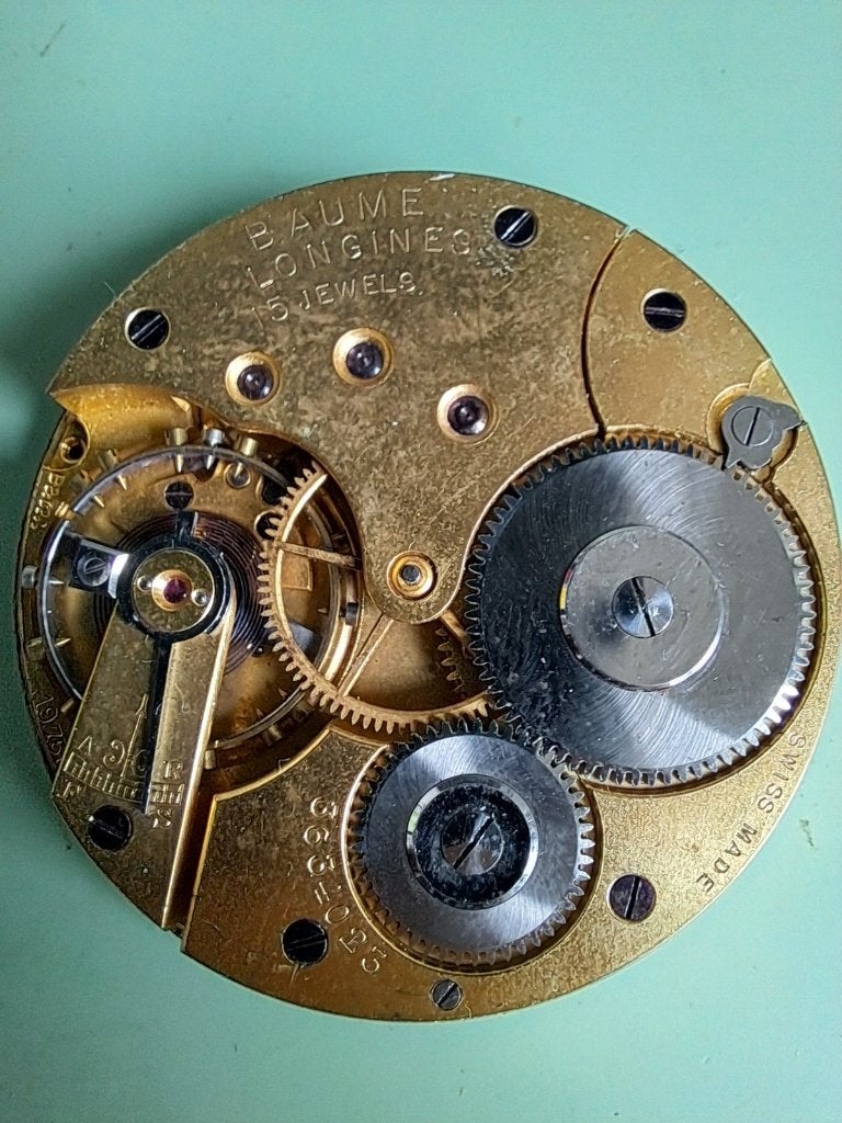 Longines 19.75N zakhorloge uurwerk voor onderdelen/reparatie, Sieraden, Tassen en Uiterlijk, Horloges | Antiek, Overige materialen