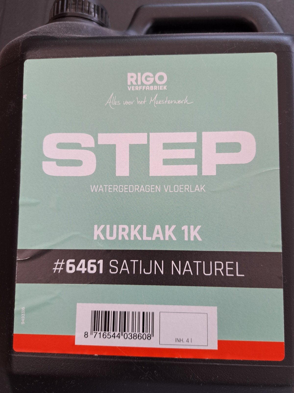 RIGO STEP Kurklak 1K #6461 Satijn Naturel Vloerlak, Ophalen of Verzenden
