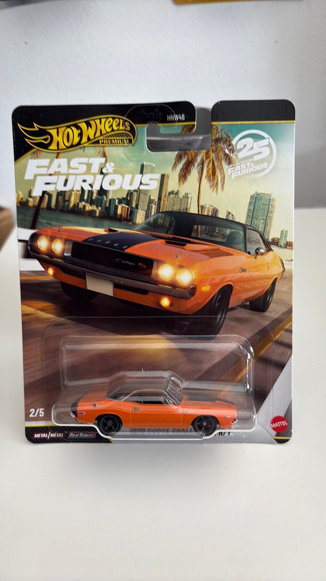 Hot Wheels 1970 Dodge Challenger R/T 1/64, Ophalen of Verzenden, Nieuw, Auto