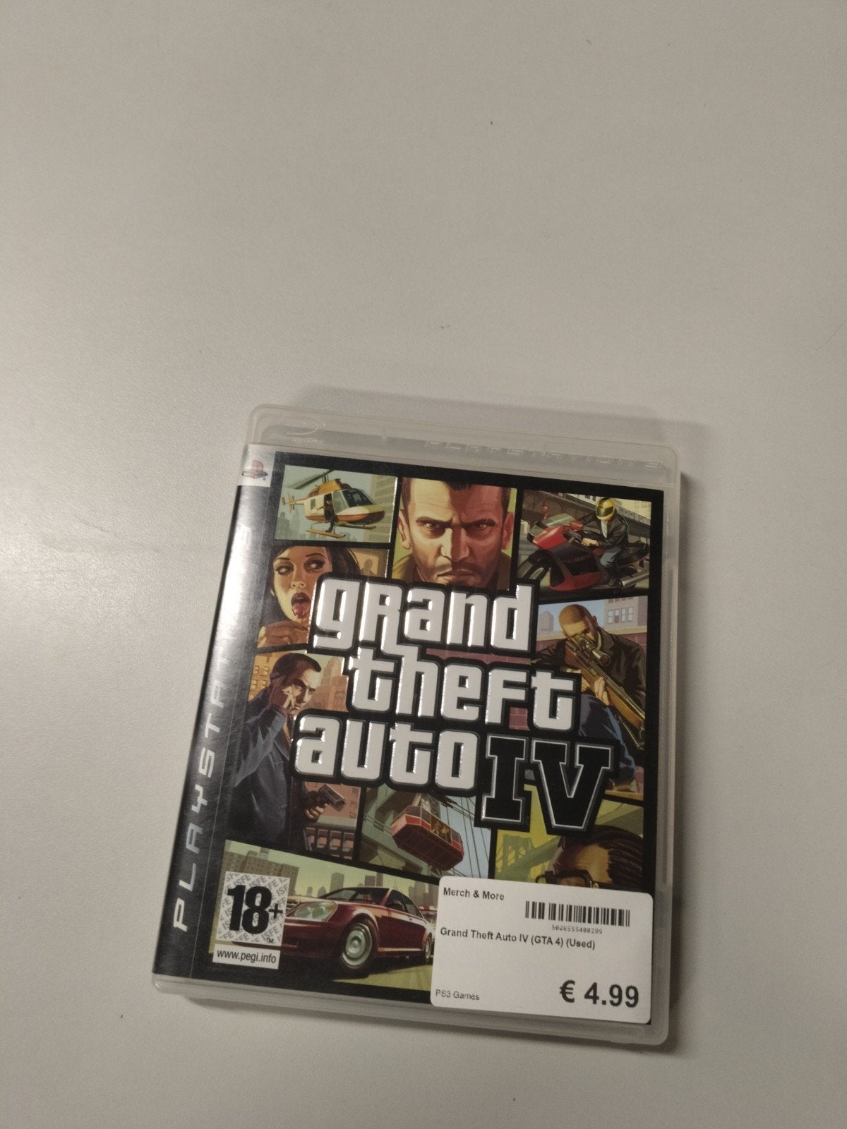 Grand Theft Auto IV (GTA 4) PS3 - Gebruikt, Avontuur en Actie, Gebruikt, Vanaf 18 jaar, 1 speler