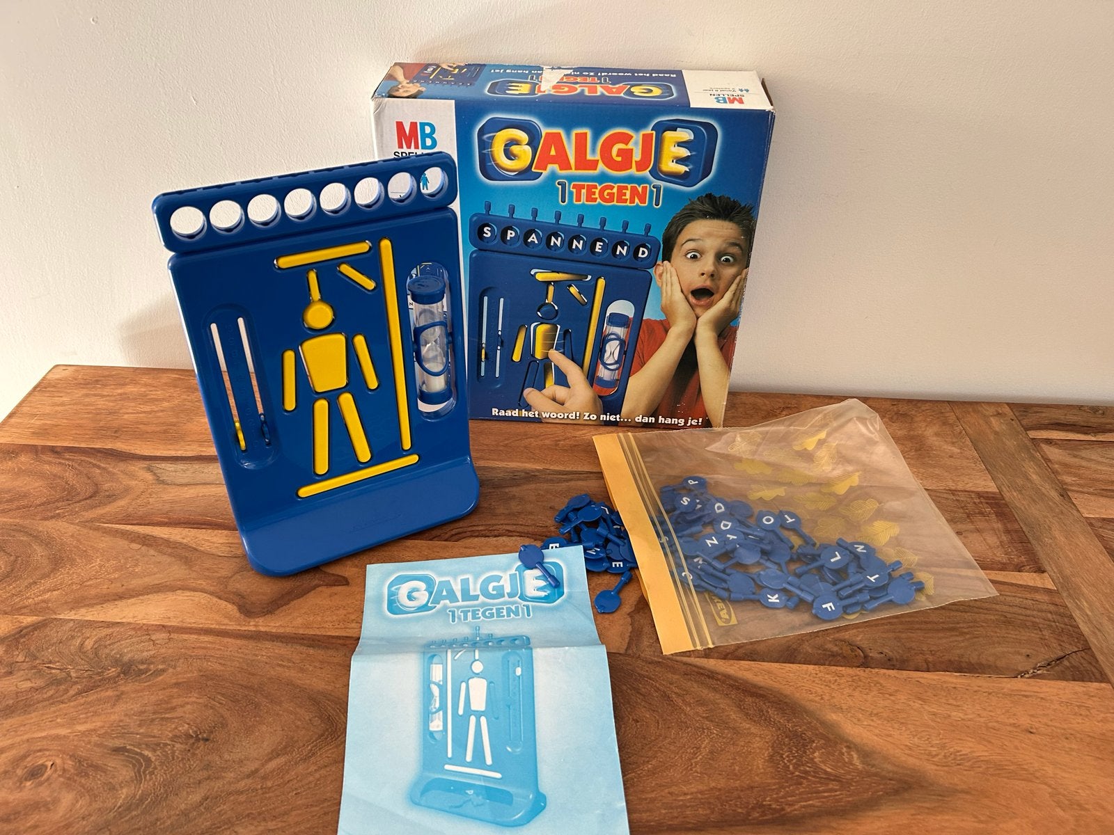 Galgje 1 Tegen 1 Bordspel van MB Spellen, Hobby en Vrije tijd, Een of twee spelers, Ophalen of Verzenden, Zo goed als nieuw