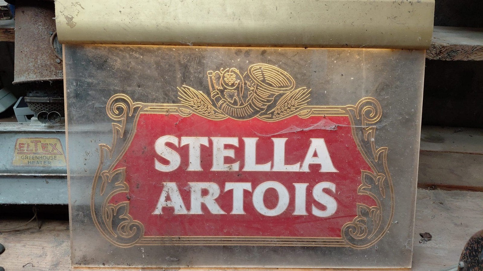 Vintage Stella Artois Lichtbak Reclamebord, Ophalen of Verzenden, Gebruikt, Lichtbak of (neon) lamp