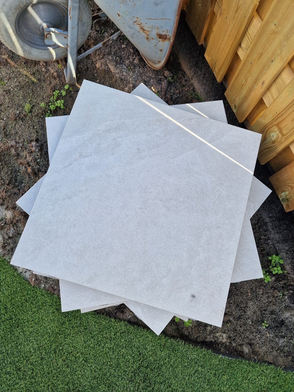 Betontegels 60x60x4cm 9 stuks, Ophalen, Nieuw, Beton, Terrastegels