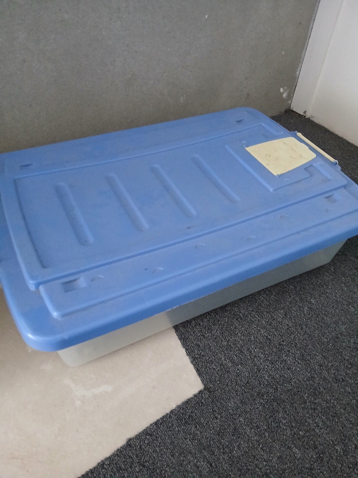 Opbergboxen met wielen - 2 stuks, Ophalen, Kunststof, Gebruikt, 50 tot 100 cm
