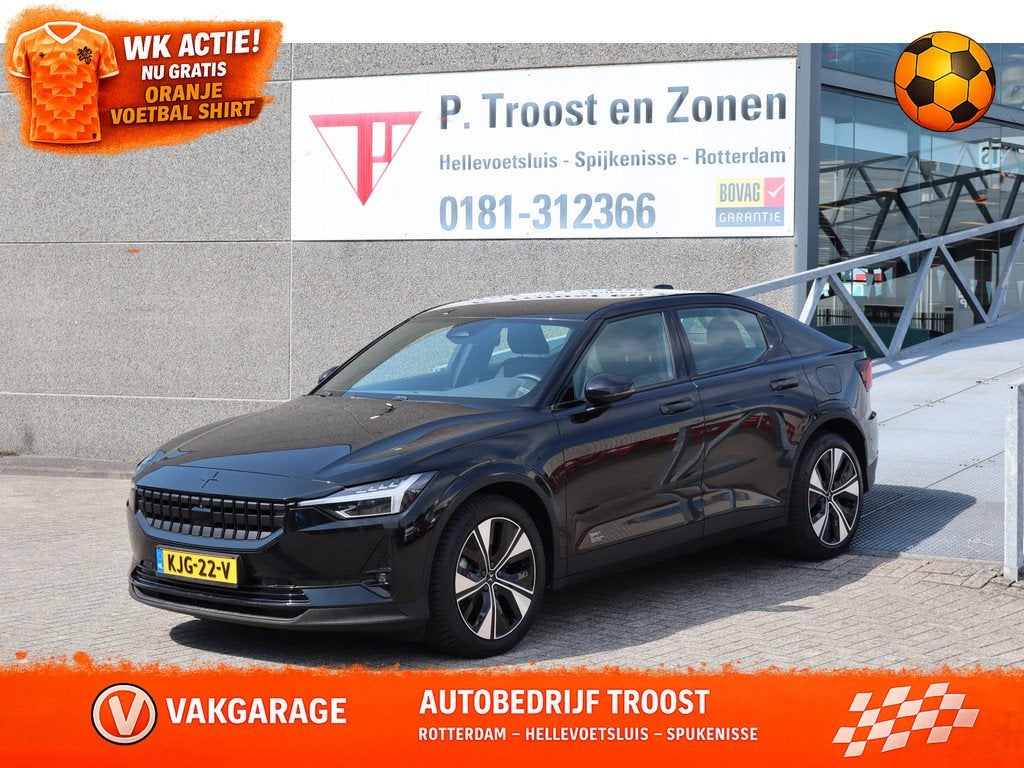 Polestar 2 Long Range Single Motor 78 kWh Pilot pack/Stoelve, Stof, Gebruikt, Zwart, 24 min