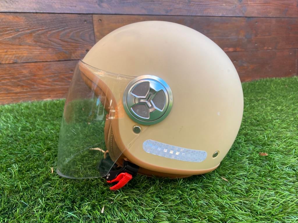 Retro Scooterhelm, Ophalen of Verzenden, Zo goed als nieuw, Medium