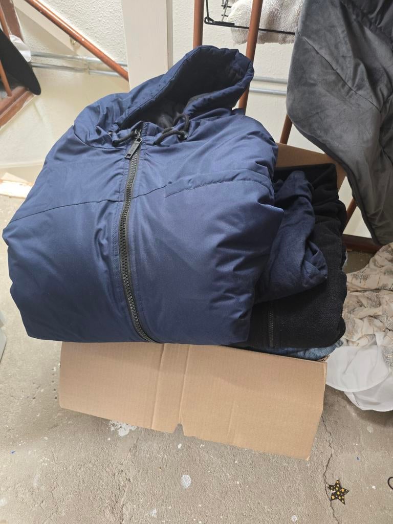 Grote partij herenkleding: jassen, blousen, spijkerbroeken, Ophalen of Verzenden, Gedragen, Overige maten