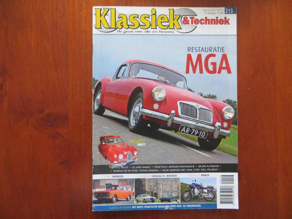 Klassiek & Techniek 213 MGA Coupé, Moskvich 2140, Cadillac, Ophalen of Verzenden, Nieuw, Overige merken