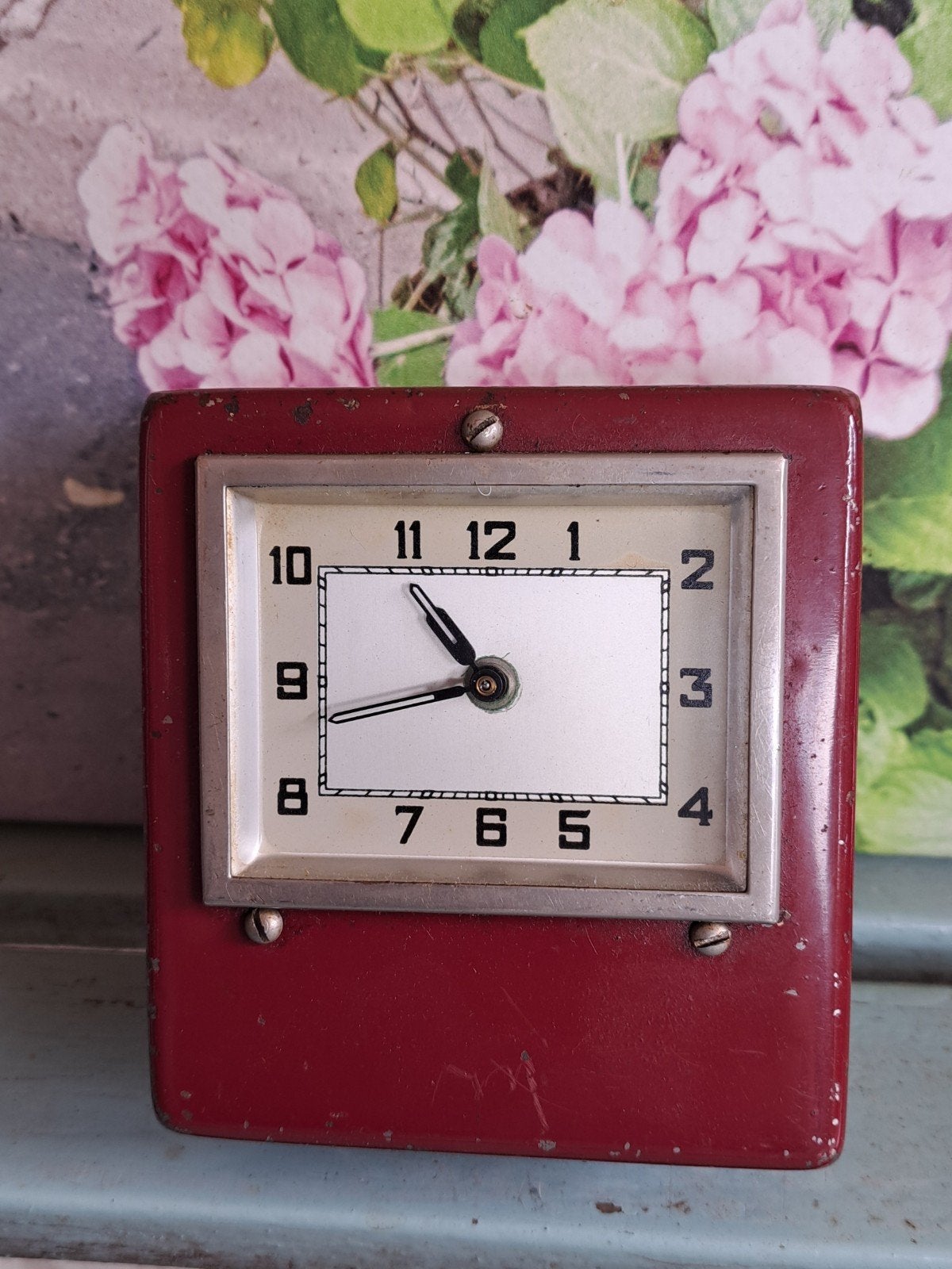 Vintage spaarpot klok jaren 1950, Ophalen of Verzenden