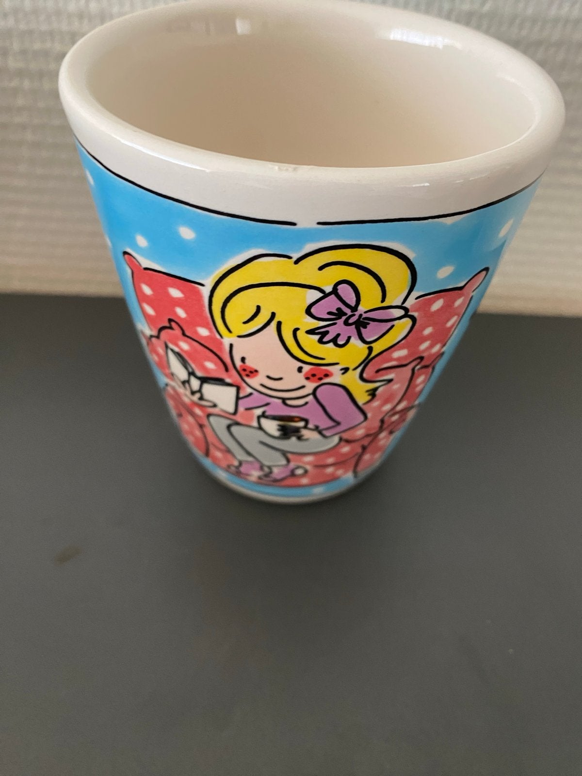 Blond Amsterdam beker 'Time to Relax', Blond Amsterdam, Ophalen of Verzenden, Zo goed als nieuw, Steen/keramiek