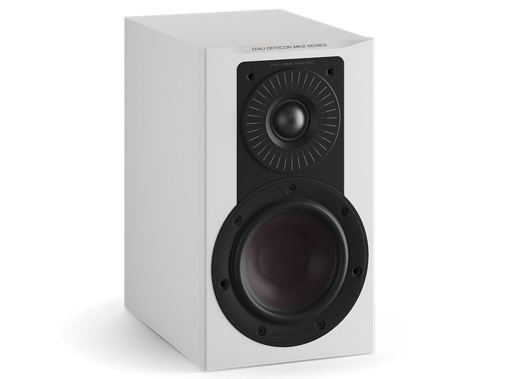 Dali OPTICON 1 Wit, Zo goed als nieuw, 120 watt of meer, Front, Rear of Stereo speakers, Ophalen