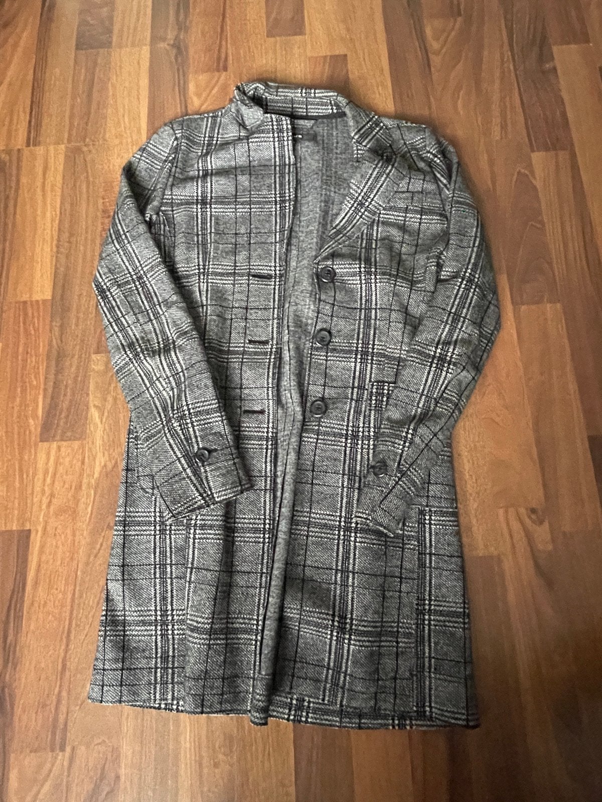 Opus geruite jas maat 34, Ophalen of Verzenden, Zo goed als nieuw, Maat 34 (XS) of kleiner, Grijs
