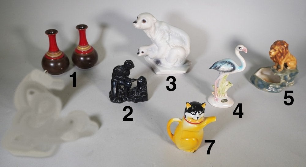 JEMA MOSA REGOUT Diverse beeldjes Maastricht, Antiek en Kunst, Antiek | Keramiek en Aardewerk, Ophalen of Verzenden