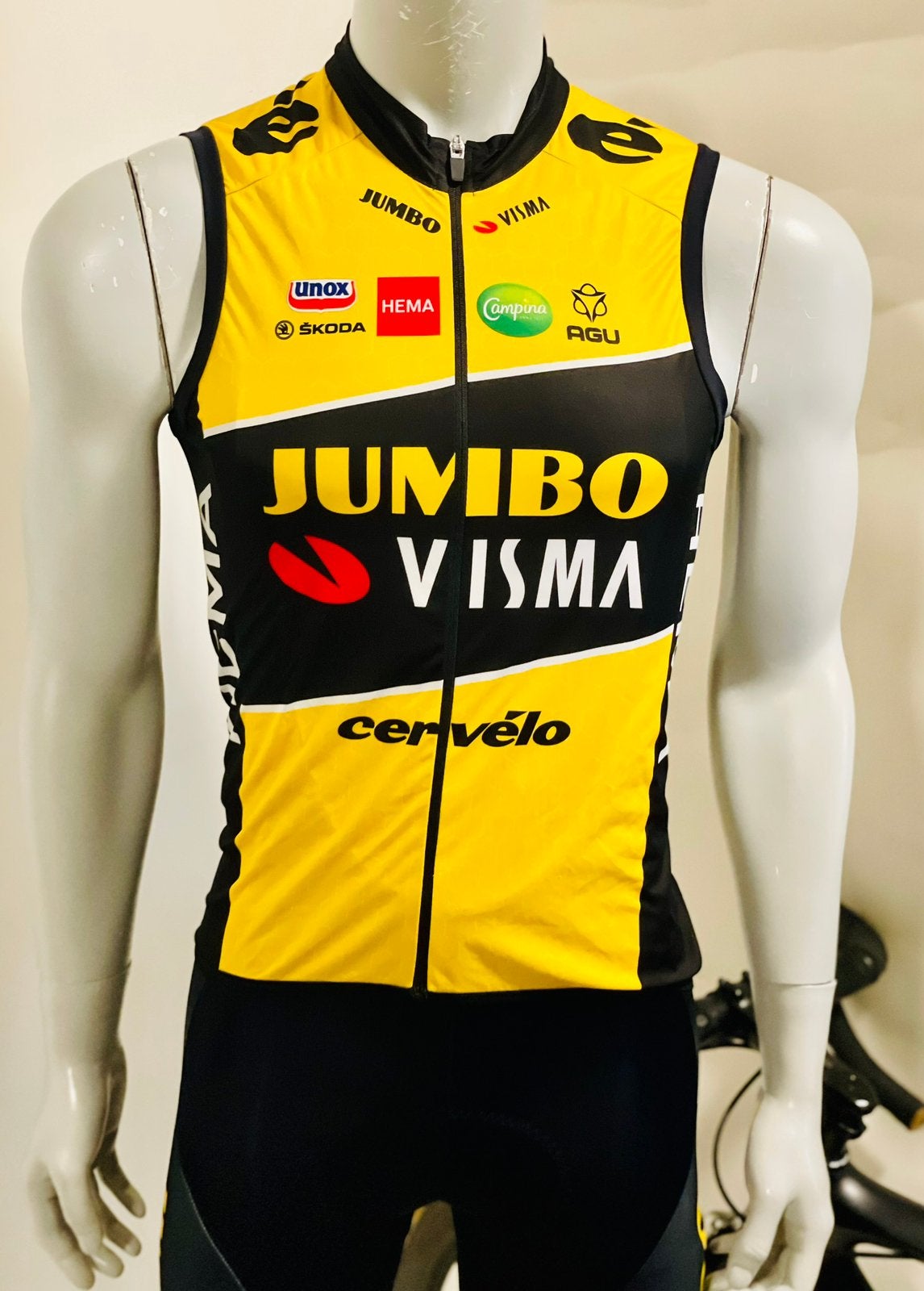 Wielrenkleding wielrenshirt windvest windvanger maat M Agu, Ophalen of Verzenden, Zo goed als nieuw, Bovenkleding, Heren