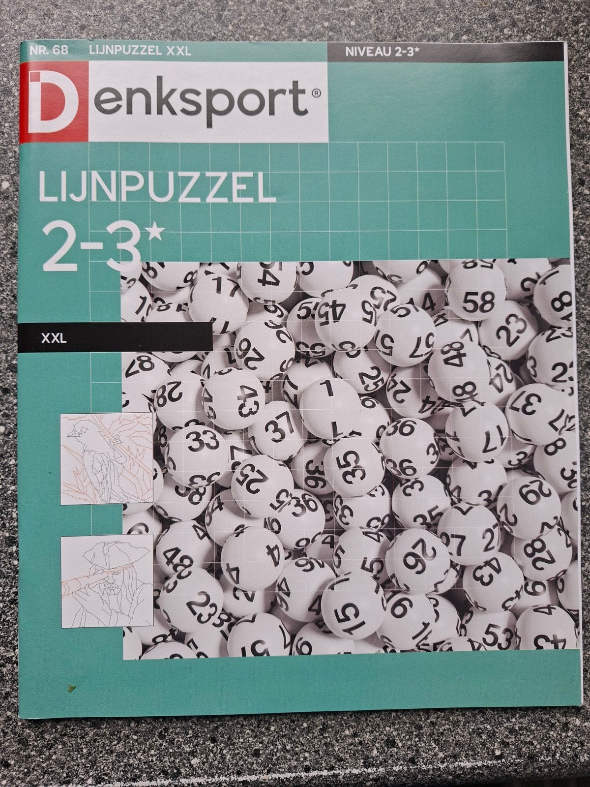Denksport Lijn Puzzelboek XXL - Niveau 2-3*, Ophalen of Verzenden, Nieuw, Puzzelboek