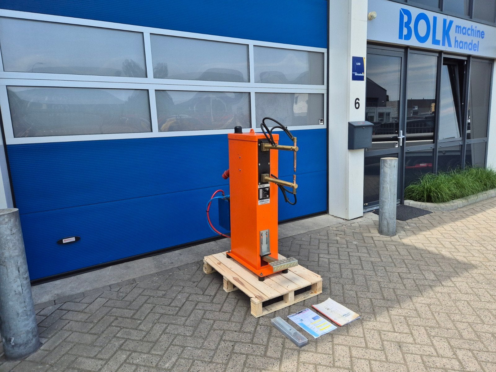TECNA TE90 / 20 KVA Puntlasapparaat watergekoeld toebehoren!, Doe-het-zelf en Verbouw, Gereedschap | Lasapparaten, Gebruikt, Ophalen of Verzenden