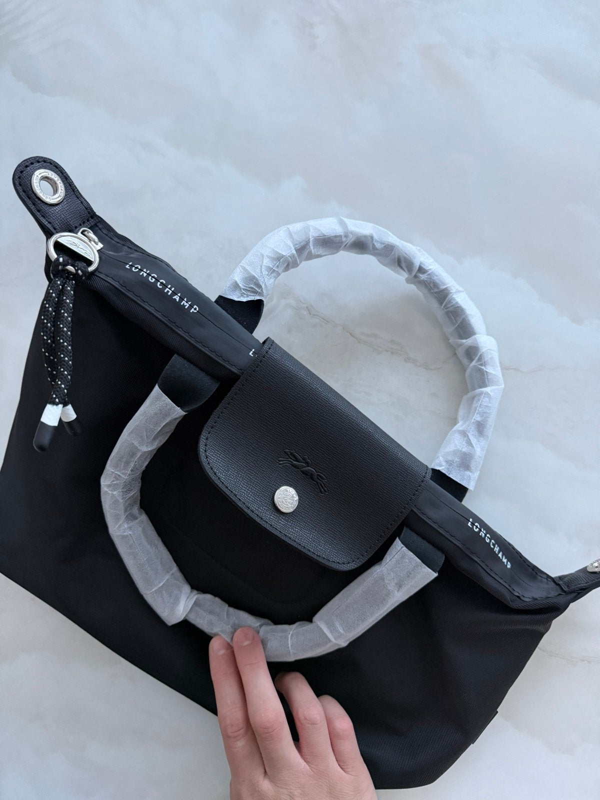 Longchamp tas, Verzenden, Nieuw, Zwart, Handtas