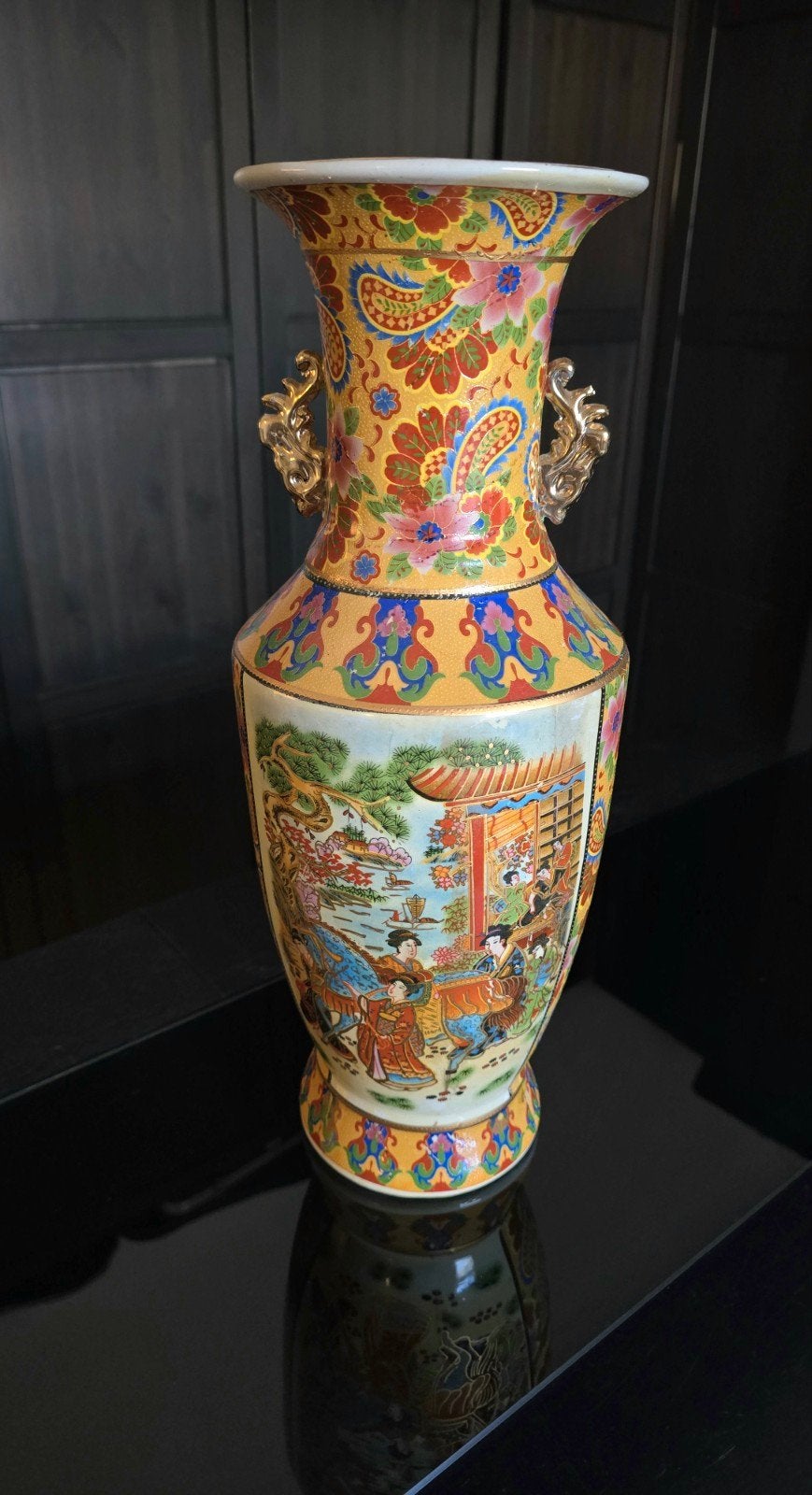 Prachtige Chinese vaas 46cm hoog, Ophalen