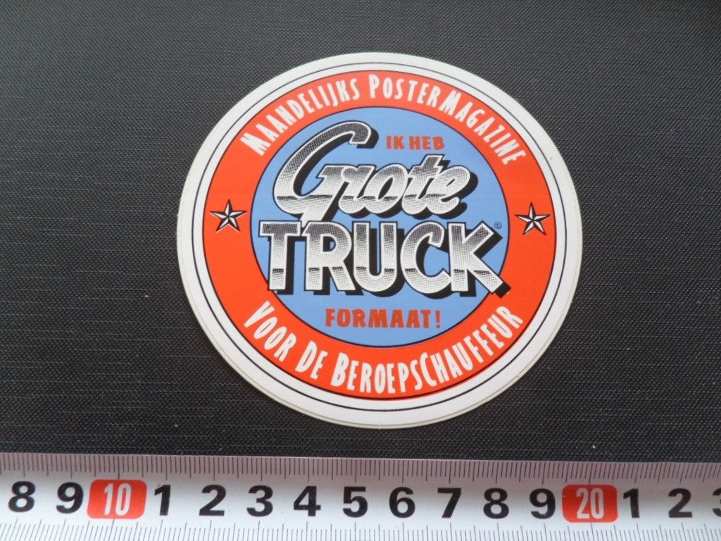 sticker postermagazine voor beroepschauffeur GROTE TRUCK *, Ophalen, Zo goed als nieuw