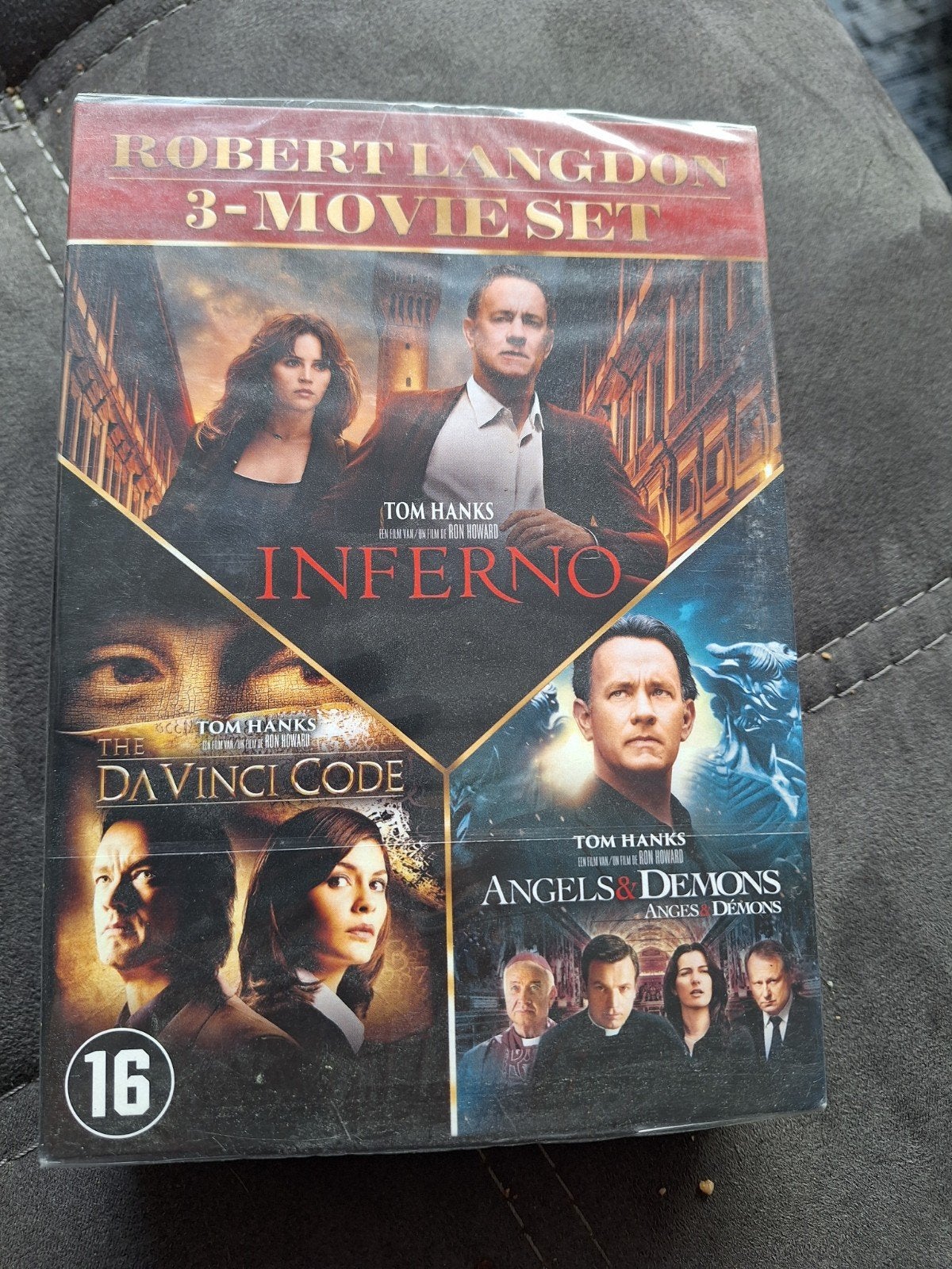 Robert Langdon 3-movie set (Da Vinci Code, Angels & Demons), Vanaf 16 jaar, Engels, Nederlands, Nieuw in verpakking