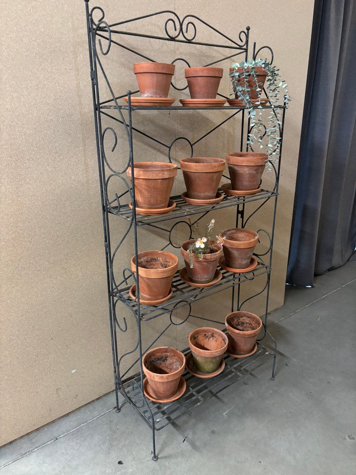 Brocante ijzeren plantenrek / tuinrek / rek, Ophalen