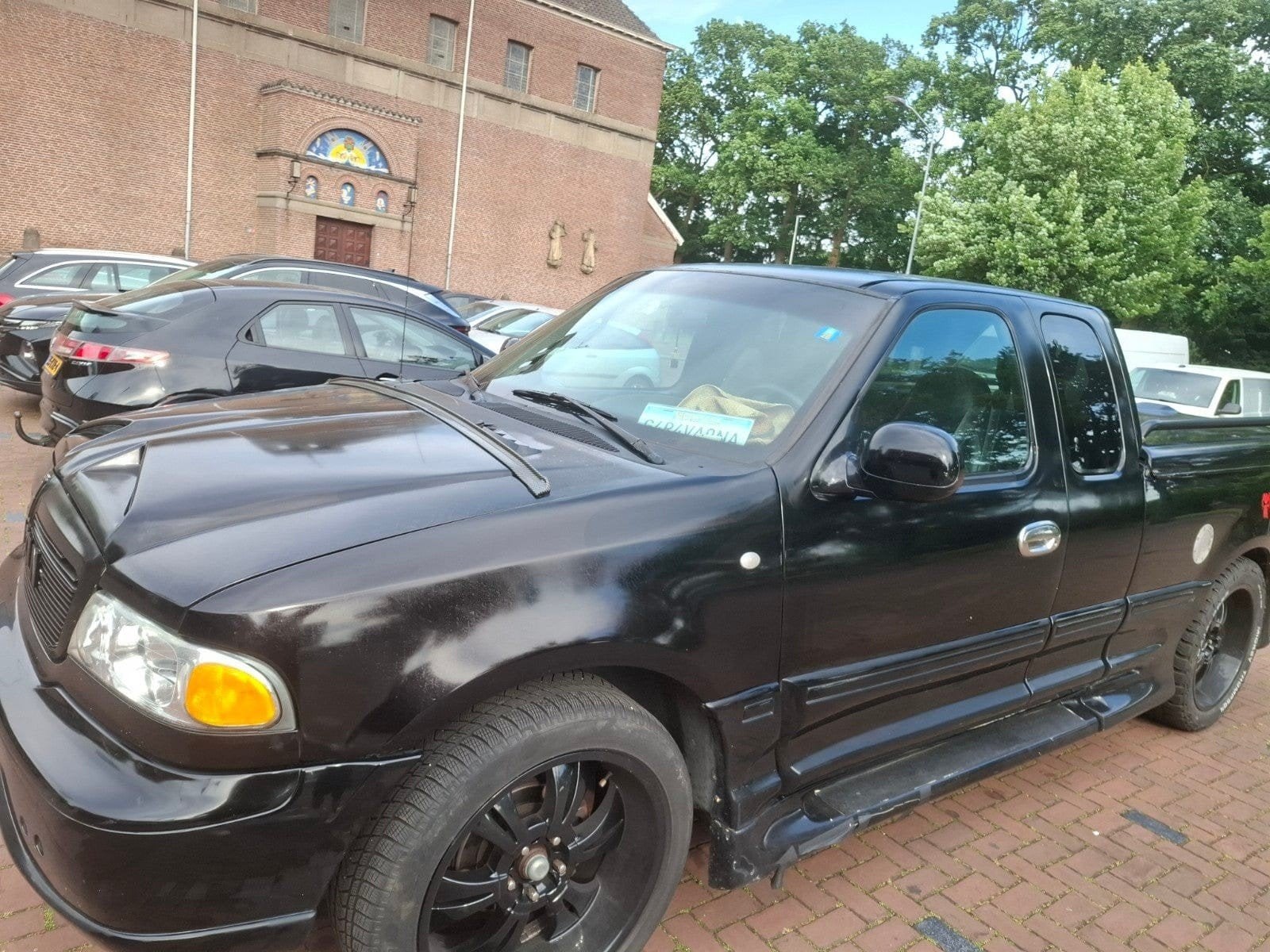 Ford F150 Lincoln Blackwood uitvoering, Auto's, Automaat, Achterwielaandrijving, Zwart, Leder