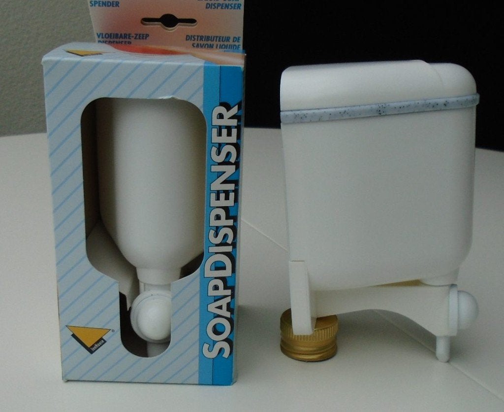 ZEEPDISPENSER WANDMONTAGE 350 ml 2 stuks NIEUW, -, Wit, -, Nieuw