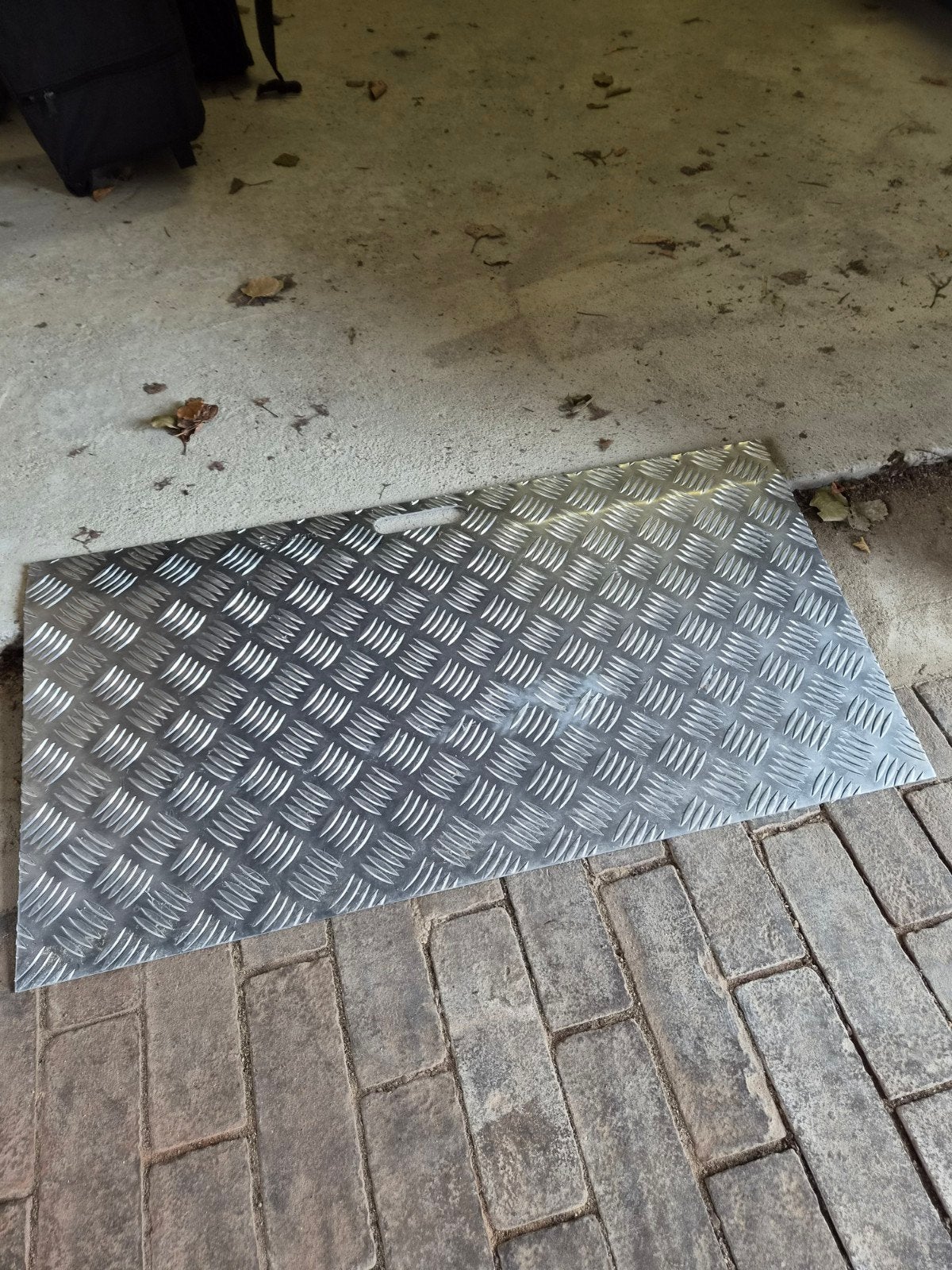 aluminium drempel plaat/hulp, Tuin en Terras, Ophalen, Gebruikt, Overige materialen, Binnen