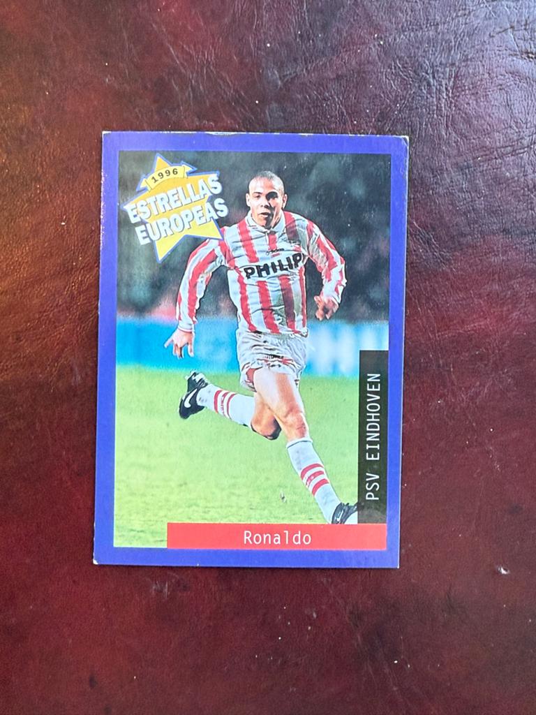 Ronaldo PSV Panini Estrellas Europeas 1996 Spelerskaart, Ophalen of Verzenden, Gebruikt, PSV, Spelerskaart