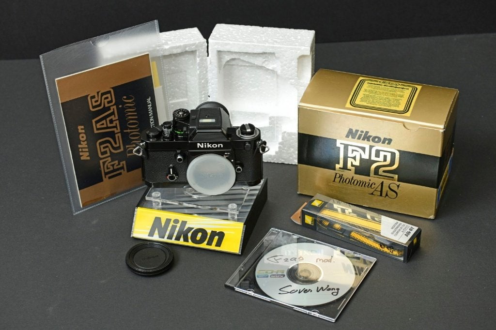 Nikon f2as, 98%mint (modified by Sover Wong),F2as box/manual, Ophalen of Verzenden, Zo goed als nieuw, Spiegelreflex, Nikon