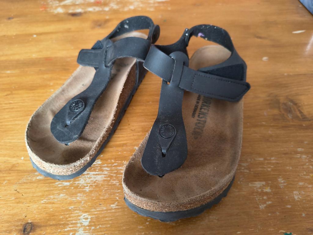 Birkenstock Gizeh teenslippers zwart - Maat 35, Slippers, Zwart, Ophalen of Verzenden, Gedragen