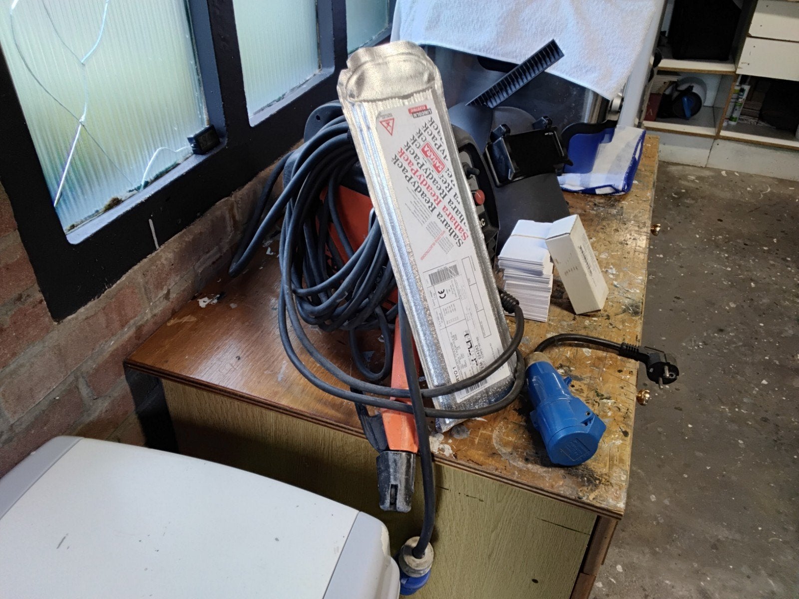 KEMPPI Minarc 150 lasapparaat met toebehoren, Doe-het-zelf en Verbouw, Ophalen, Gebruikt, Minder dan 150 ampère, Elektroden