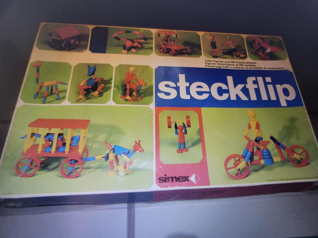 Vintage Steckflip Bouwset Simex - Creatief Speelgoed, Ophalen of Verzenden, Gebruikt, Overige merken
