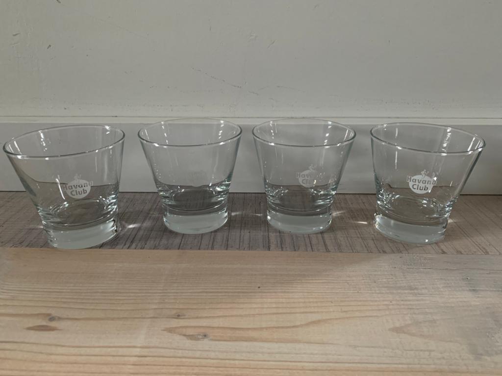 4x Havana club glazen, Verzamelen, Glas en Borrelglaasjes, Ophalen of Verzenden, Nieuw