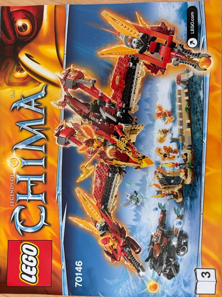 Lego Chima feniks, Ophalen of Verzenden, Zo goed als nieuw
