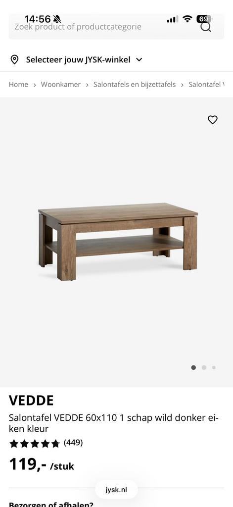 Salontafel, 100 tot 150 cm, Nieuw, Rechthoekig, Overige houtsoorten