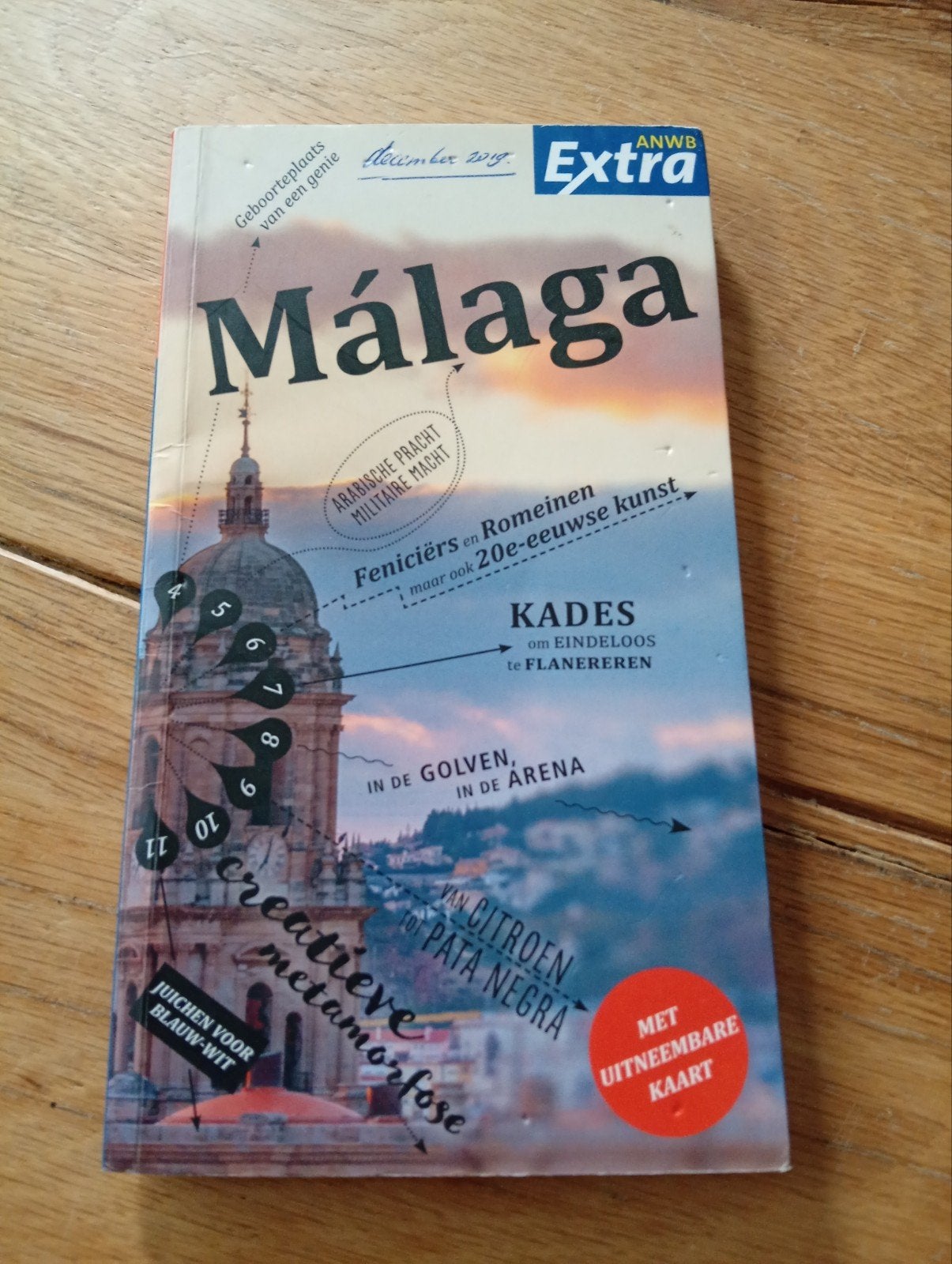 ANWB Extra Reisgids Málaga met uitneembare kaart, Europa, Ophalen of Verzenden, Reisgids of -boek, ANWB