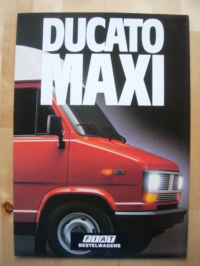 Fiat Ducato Maxi Brochure 1987, Ophalen of Verzenden, Zo goed als nieuw, Overige merken, Fiat