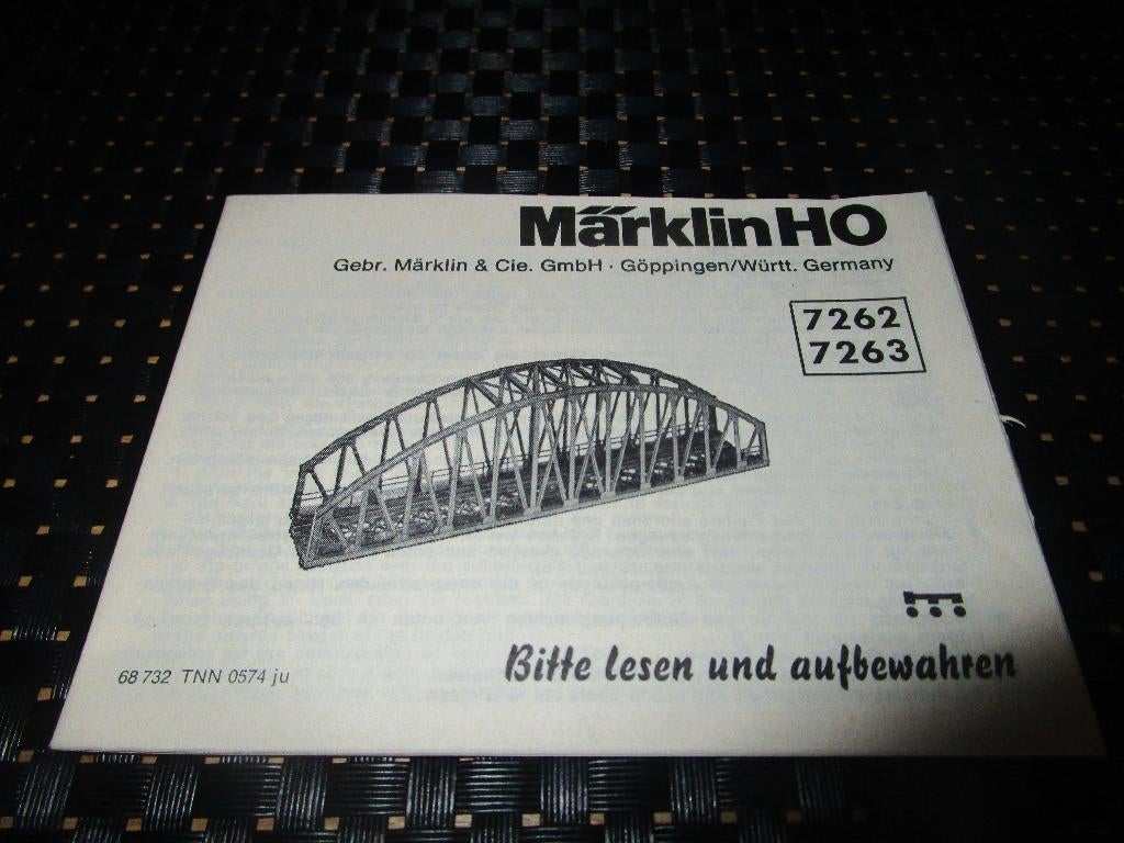 Marklin boekje van de 7262 en 7263., Hobby en Vrije tijd, Modeltreinen | H0, Wisselstroom, Gebruikt, Märklin, Boek, Tijdschrift of Catalogus