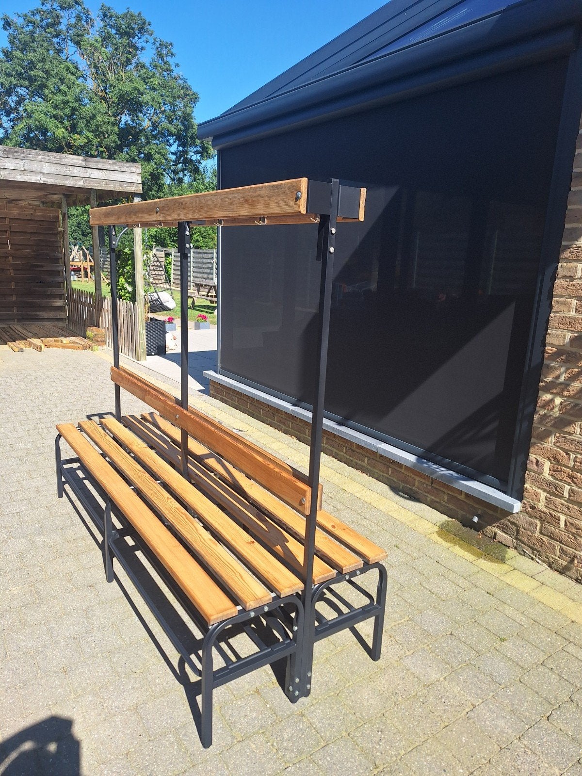 Kleedkamerbank bank vintage industrial, Ophalen, 125 cm of meer, 125 cm of meer, Zo goed als nieuw