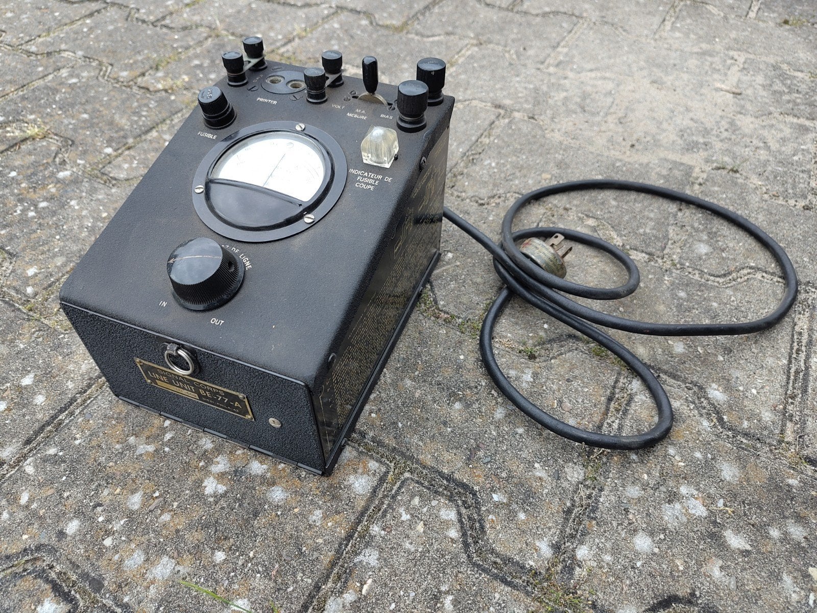 Line unit BE-77 tbv oa TG-7 telex, signal corps 1943, Ophalen of Verzenden, Amerika