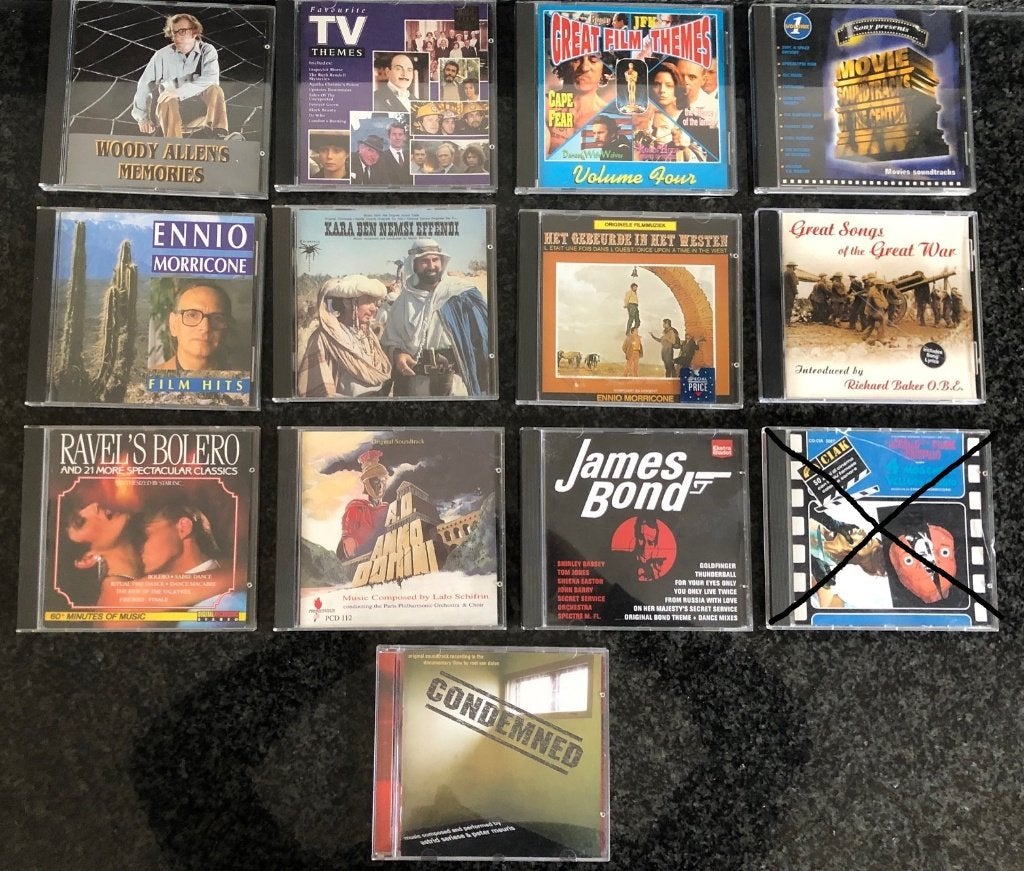 12 Cd's met filmmuziek , diverse titels (Foto CD 8), Ophalen of Verzenden, Zo goed als nieuw