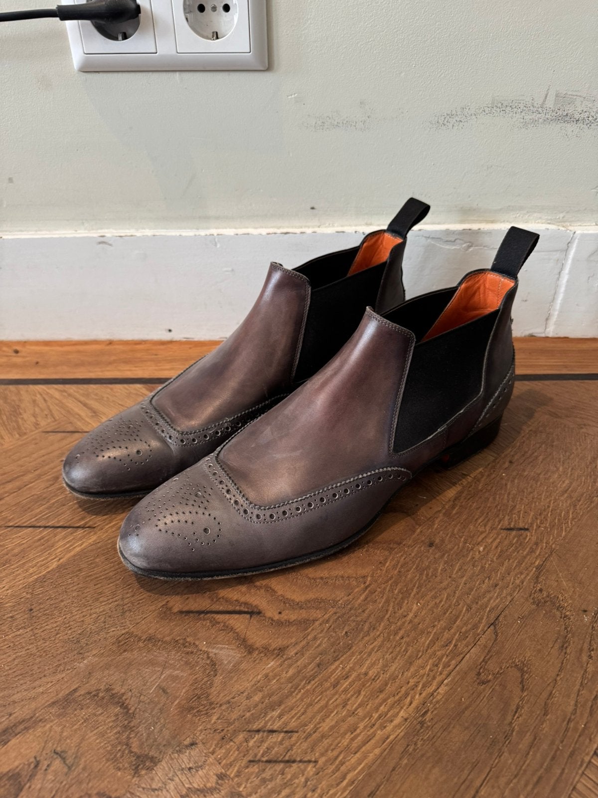 Nette heren schoenen maat 43, Verzenden, Zo goed als nieuw, Bruin