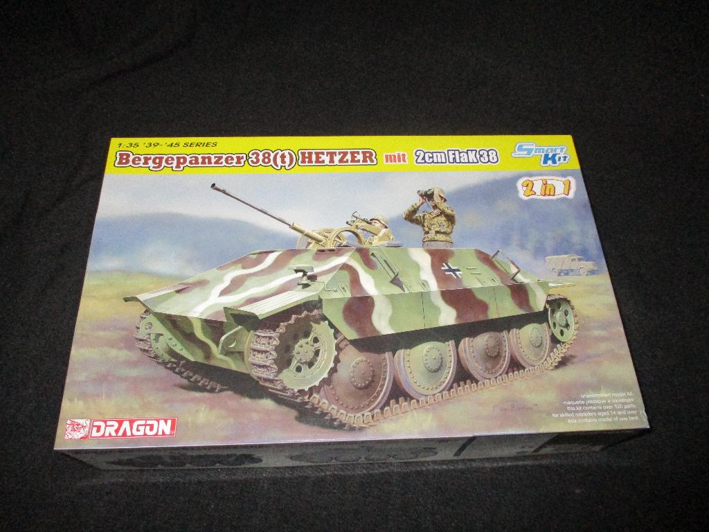 H-441,DRAGON 1-35,NO,6399,Bergepanzer 38(t) Hetzer mit 2cm, Overige merken, 1:32 tot 1:50, Overige typen, Nieuw
