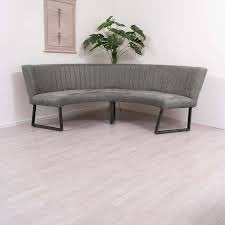 Halfronde eetkamerbank Soof antrac. 2 stuks (prijs per stuk), Huis en Inrichting, Ophalen, 50 tot 100 cm, 150 tot 200 cm, Rond