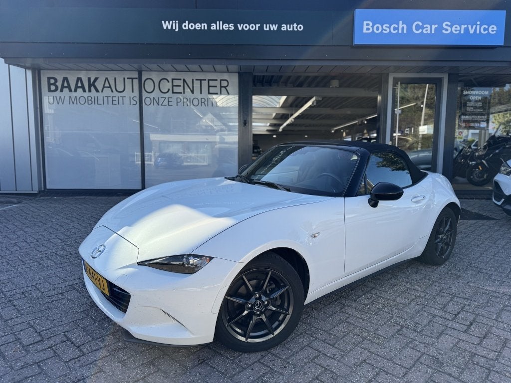 Mazda MX-5 1.5 SkyAc-G 131 GT-M | Navi | Leer | Stoelverwarm, Auto's, Keurmerk '100% Onderhouden', Achterwielaandrijving, Gebruikt