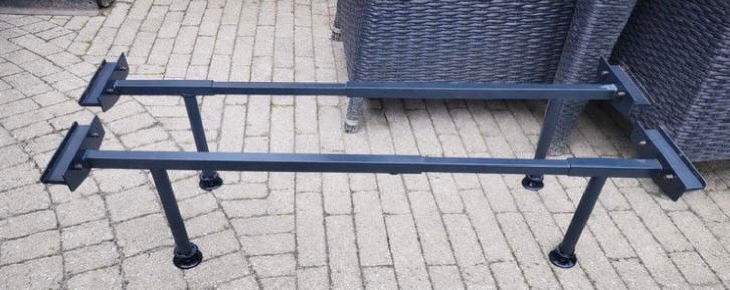 Auping potenset verstelbaar (70-100 cm breed), Ophalen, Eenpersoons, Zwart, Overige maten