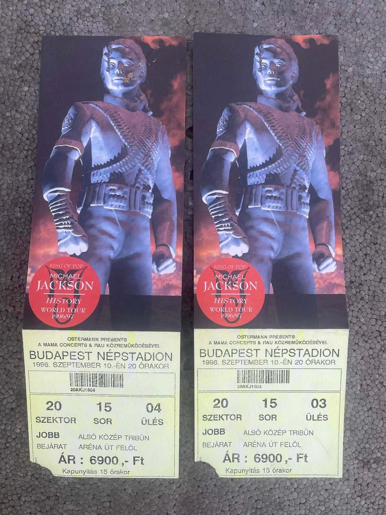 Michael Jackson HIStory World Tour Budapest Tickets, Ophalen