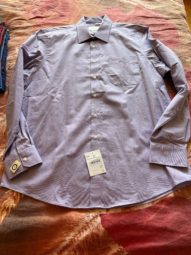 NIEUW Canda overhemd lange mouw lila mt 42, Overige kleuren, Nieuw, Ophalen of Verzenden, Halswijdte 41/42 (L)